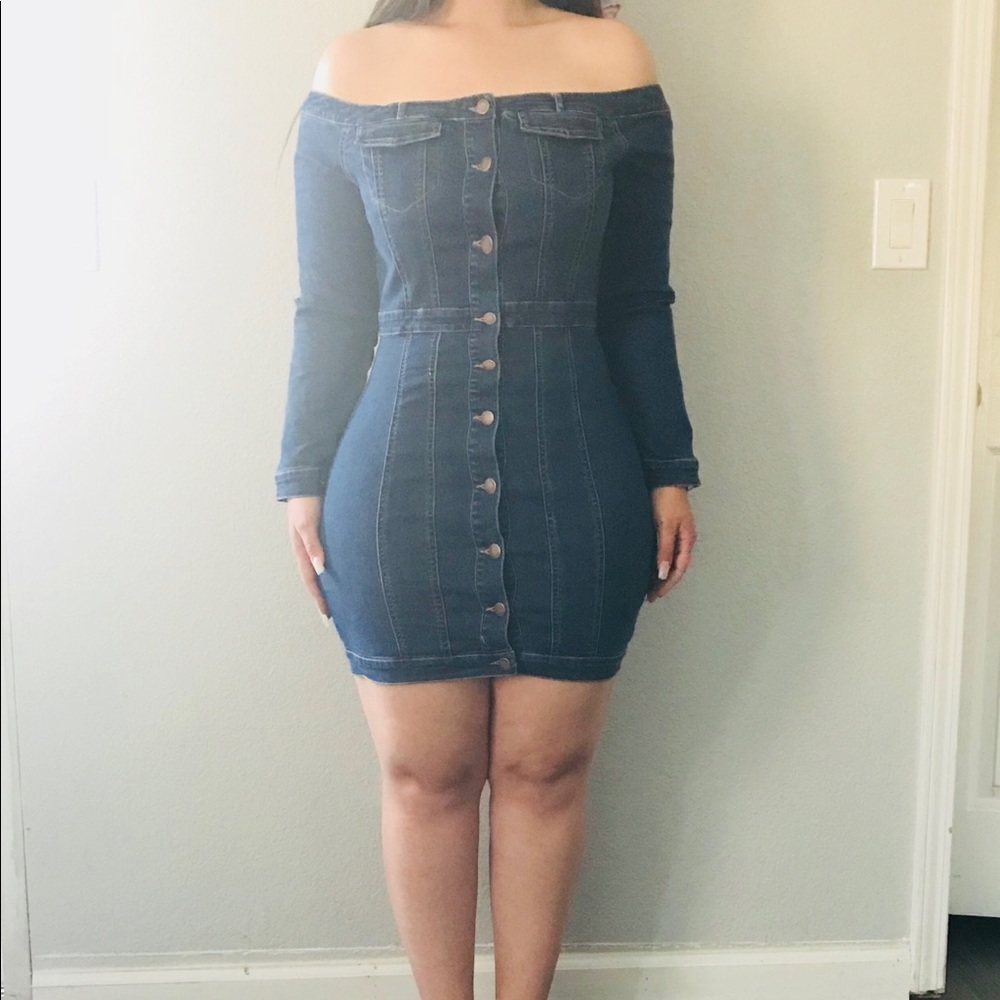 Start your engines denim dress